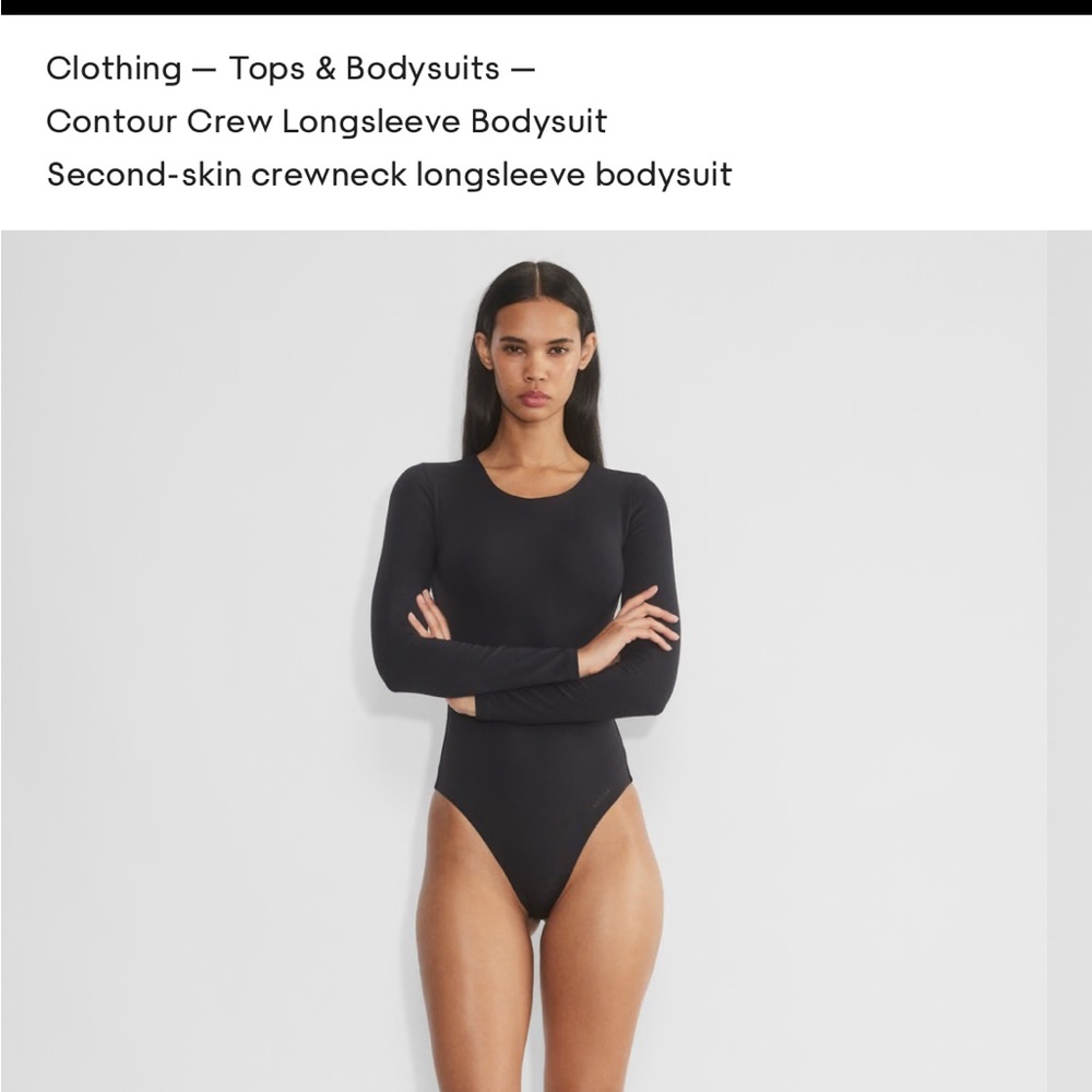 Babaton Black Long Sleeve Bodysuit